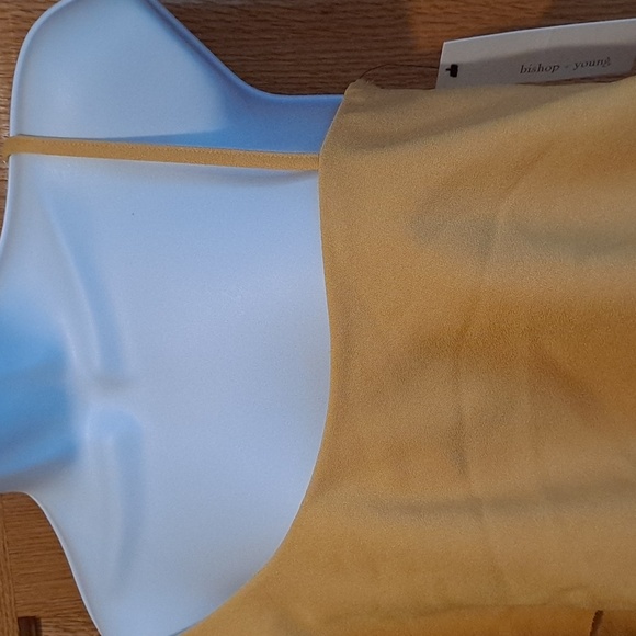 NWT Anthropologie Bishop + Young Sunflower Yellow One Sleeve Camisole Top - Picture 4 of 9